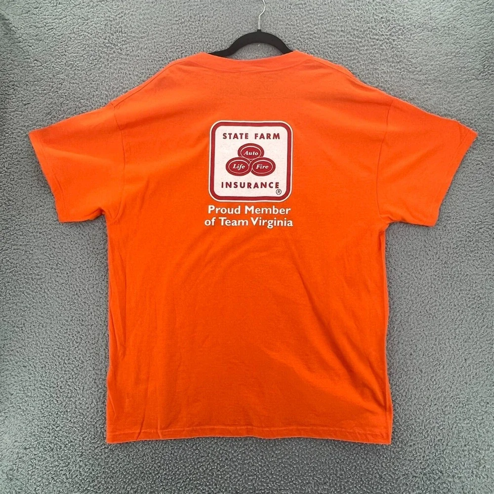 Vintage Y2k TOPPLE THE TURTLES‎ VA vs MD T Shirt Men's XL Orange Delta READ